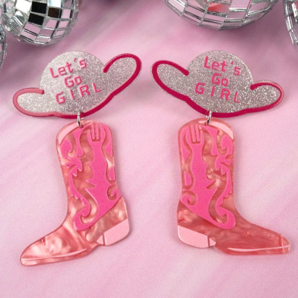 Let's Go Girl Boot Earrings